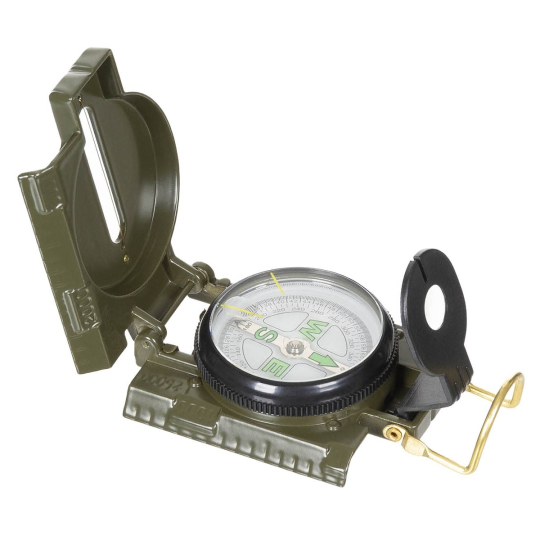 US Ranger Kompas 360° Vloeistofgedempt - Vergrootglas - Metaal - Afbeelding 2