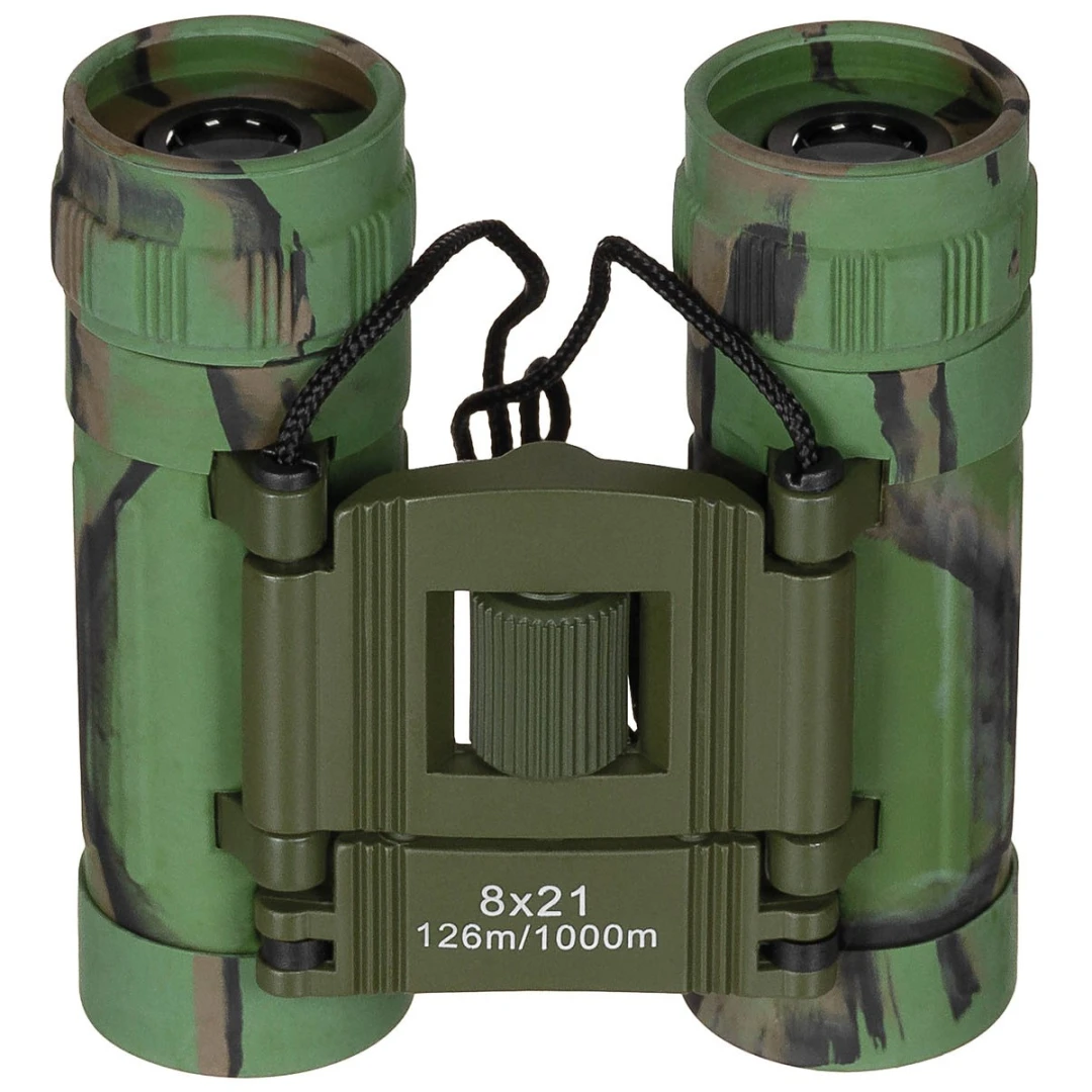 Opvouwbare Verrekijker 8x21 BAK4 Ruby Lens - Woodland - Transporttas - Afbeelding 3