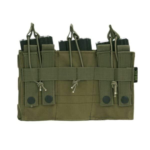Drie dubbele open top M4 magazijnen pouch. Diverse kleuren - Afbeelding 2