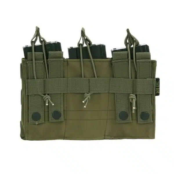 Drie dubbele open top M4 magazijnen pouch. Diverse kleuren - Afbeelding 2