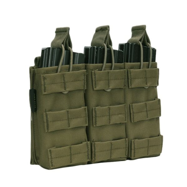 Drie dubbele open top M4 magazijnen pouch. Diverse kleuren - Afbeelding 3