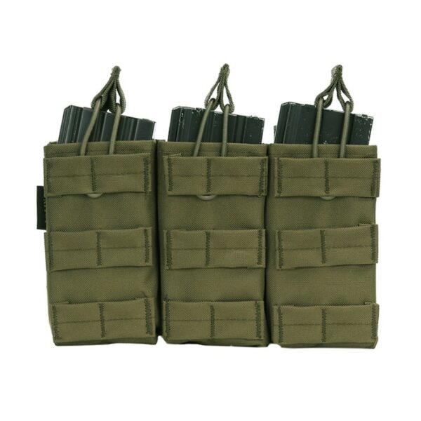 Drie dubbele open top M4 magazijnen pouch. Diverse kleuren - Afbeelding 4