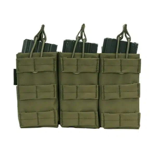 Drie dubbele open top M4 magazijnen pouch. Diverse kleuren - Afbeelding 4