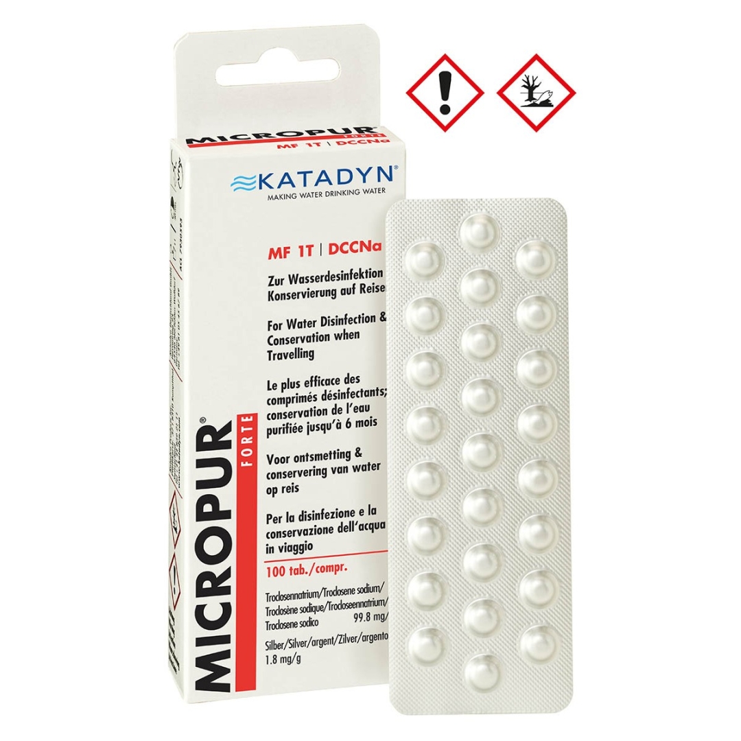 Waterzuiveringstabletten 50 tabletten| Micropur Forte MF 1T