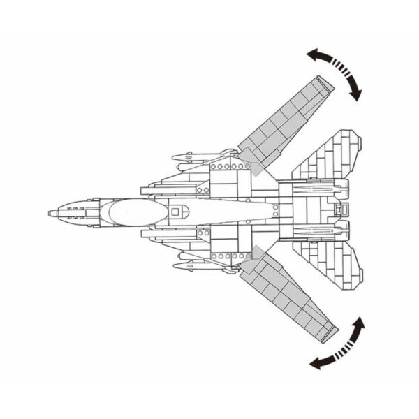Sluban Modern jet fighter M38-B0755 #16145 - Afbeelding 3