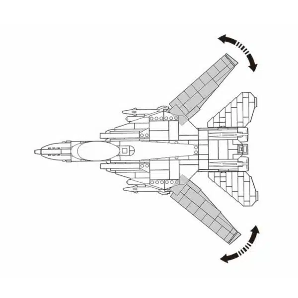 Sluban Modern jet fighter M38-B0755 #16145 - Afbeelding 3