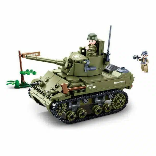 Sluban Allied Light tank - Krachtige bouwset voor urenlang speelplezier!