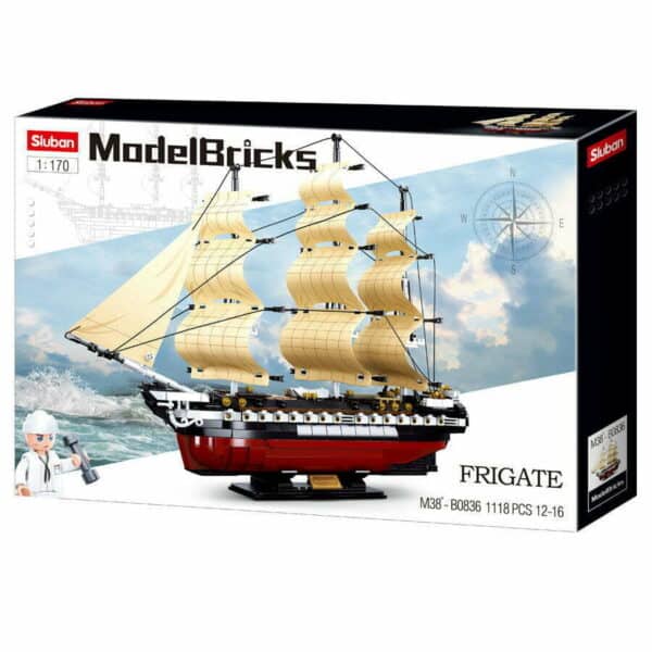 Sluban Fregat - Bouw je eigen marineschip met deze betaalbare bouwset