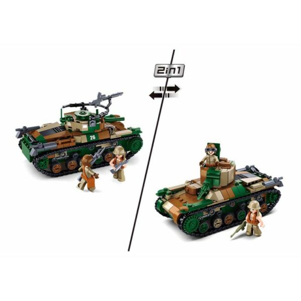 Sluban WWII Type 97 medium tank - Afbeelding 4