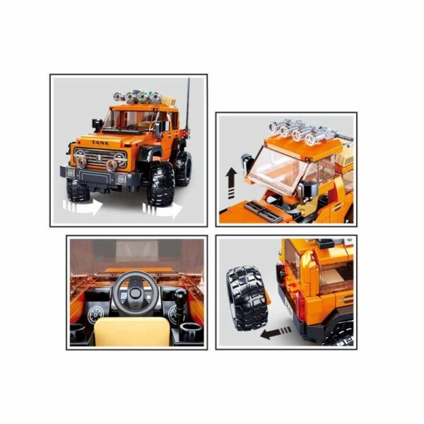 Sluban Amerikaanse SUV Bronx M38-B1013 - Stoere bouwset voor kinderen - Afbeelding 3
