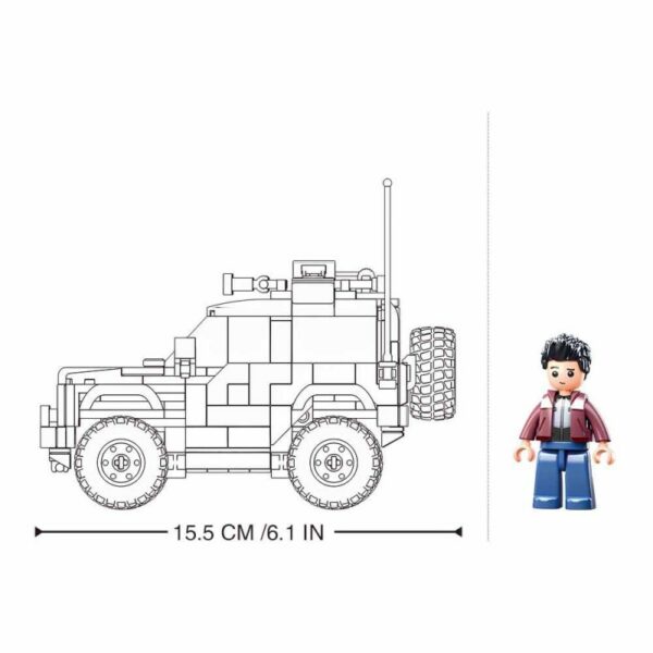 Sluban Amerikaanse SUV Bronx M38-B1013 - Stoere bouwset voor kinderen - Afbeelding 4