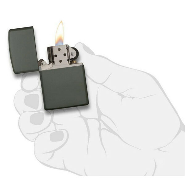 Zippo mat groen - Afbeelding 3