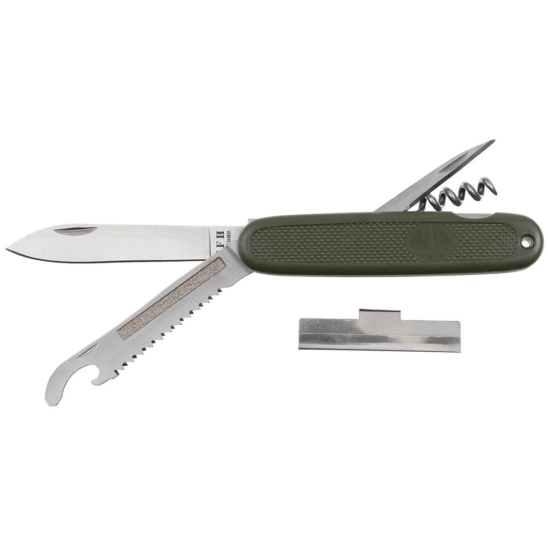 Duits zakmes OD Groen - Multifunctioneel - Multi tool