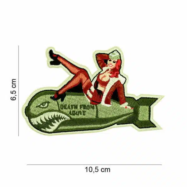 Embleem stof Pinup girl Bomb