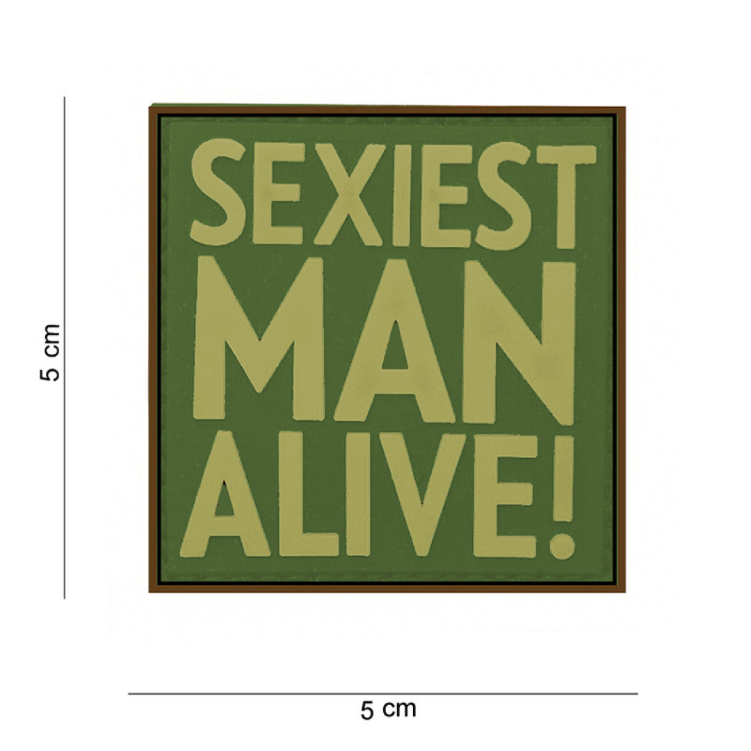 Embleem 3D PVC Sexiest man alive | Diverse kleuren - Afbeelding 3