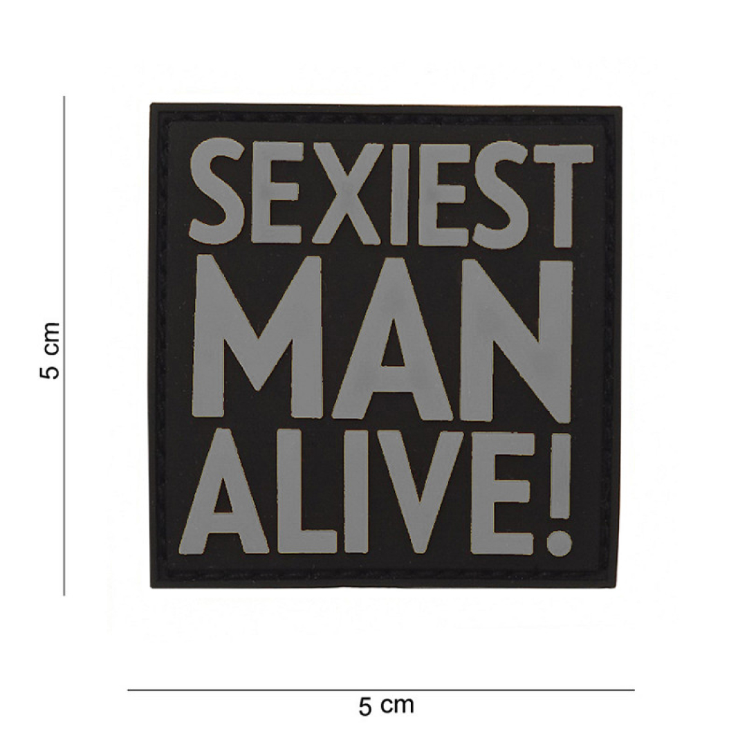 Embleem 3D PVC Sexiest man alive | Diverse kleuren