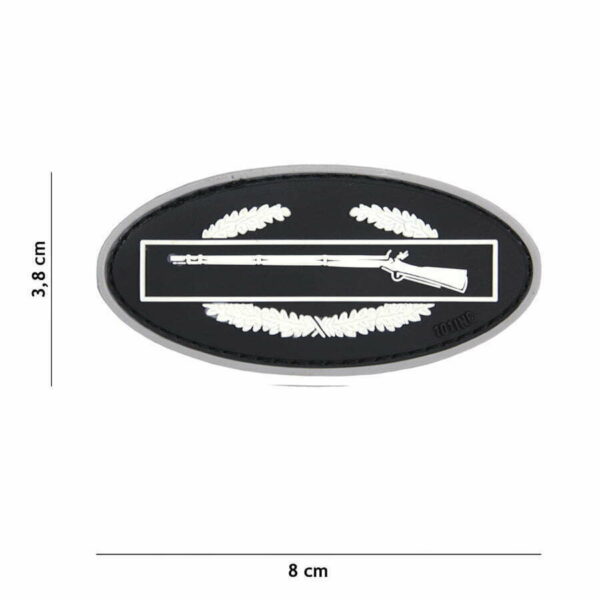 Embleem 3D PVC Infantry wit #17037