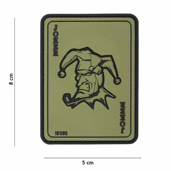 Embleem 3D PVC Joker groen