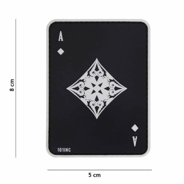 Embleem 3D PVC ruiten aas