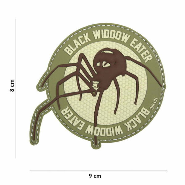 Embleem 3D PVC Black widdow coyote
