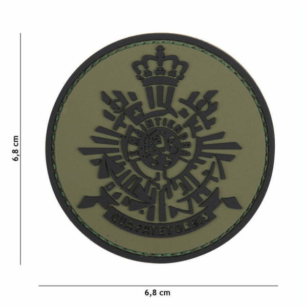 Embleem 3D PVC Korps Mariniers groen/zwart #20050