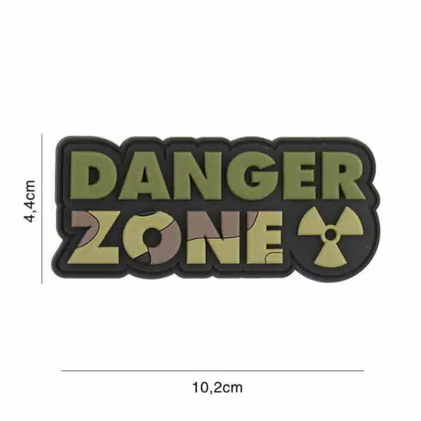 Embleem 3D PVC Danger Zone woodland #2111