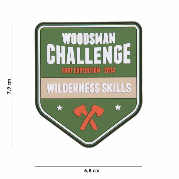 Embleem 3D PVC Woodsman Challenge