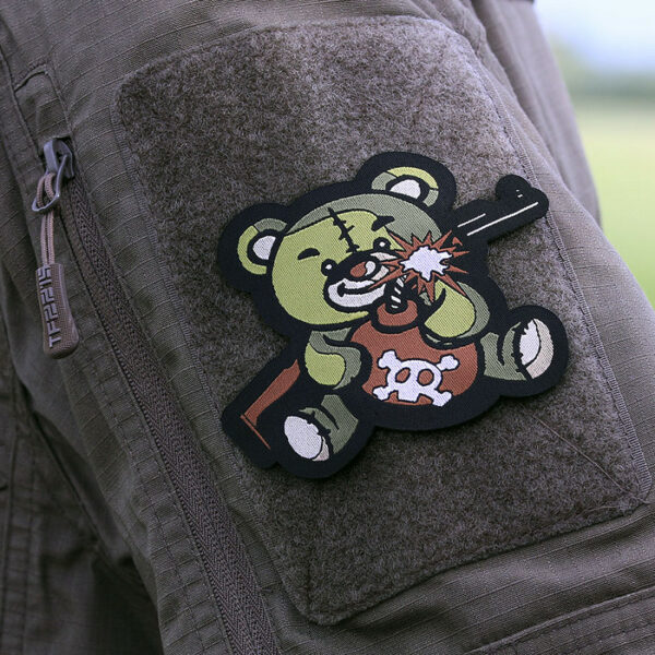 Embleem stof fijn geweven Terreur Teddy - Afbeelding 2