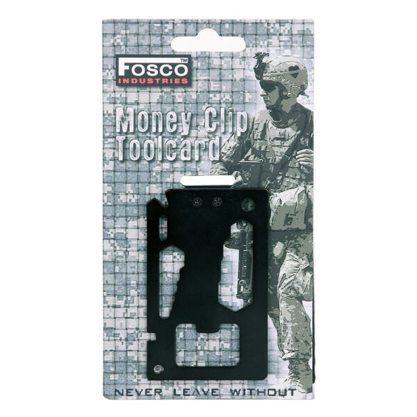 Survival multitool met geld clip - Afbeelding 2