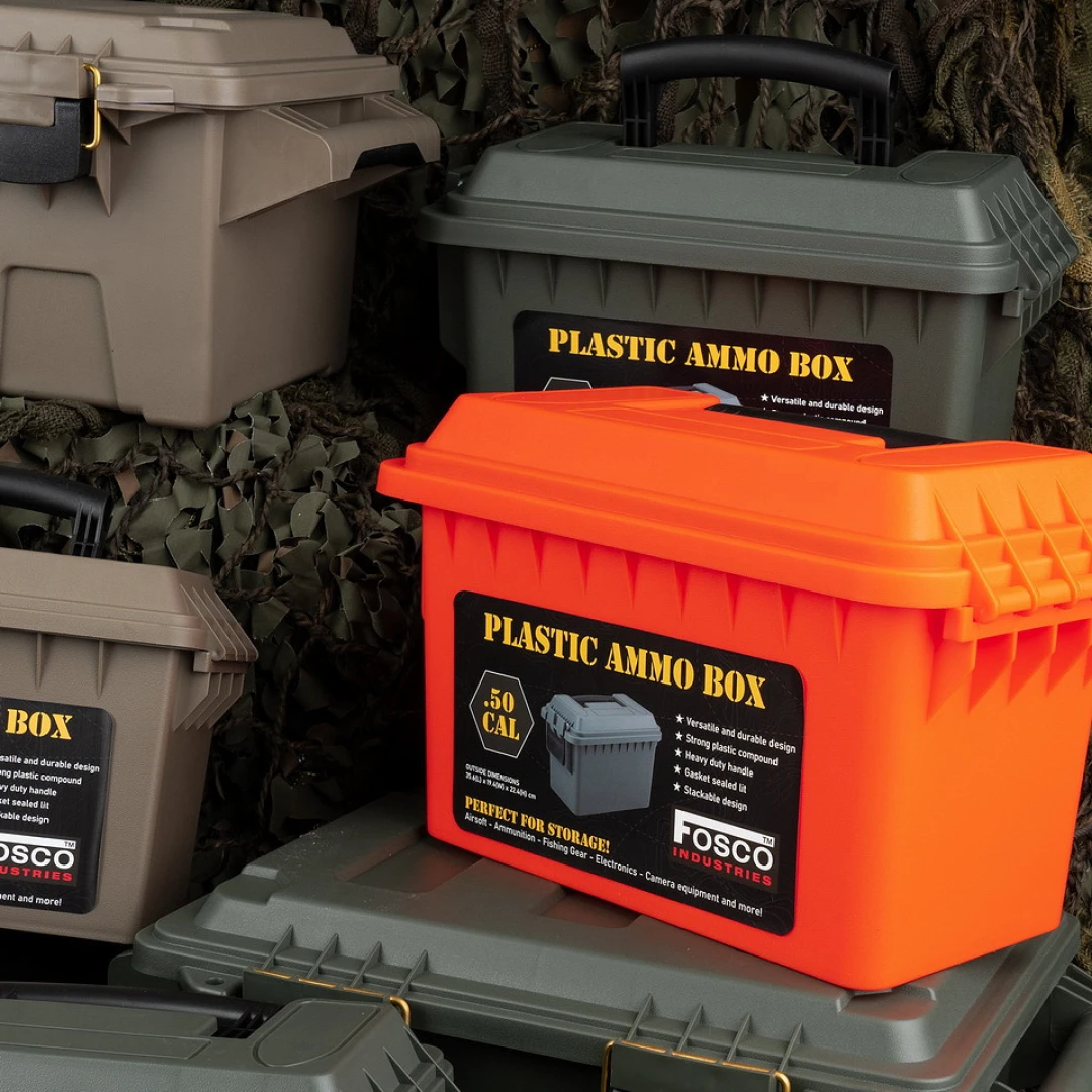 Plastic Munitiekist .50 Cal - Militaire opbergkist - Diverse kleuren - Afbeelding 3