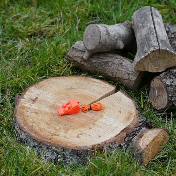 Plastic pealess fluitje oranje - Afbeelding 2