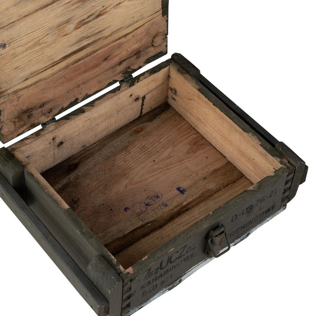 Munitiekist hout - Houten legerkist Groen - Afbeelding 2