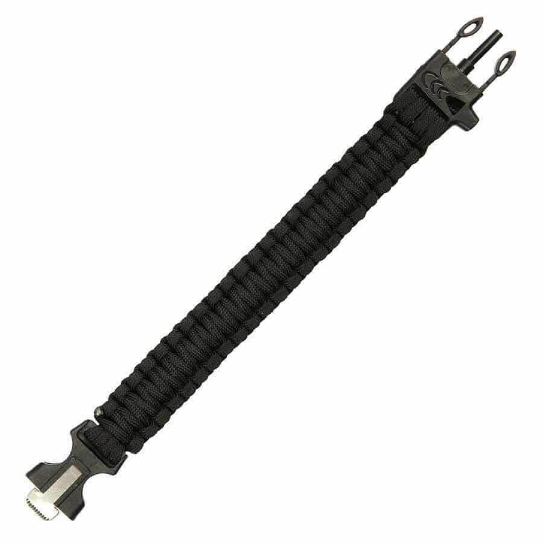 Paracord fire starter + whistle 9 inch. Diverse kleuren
