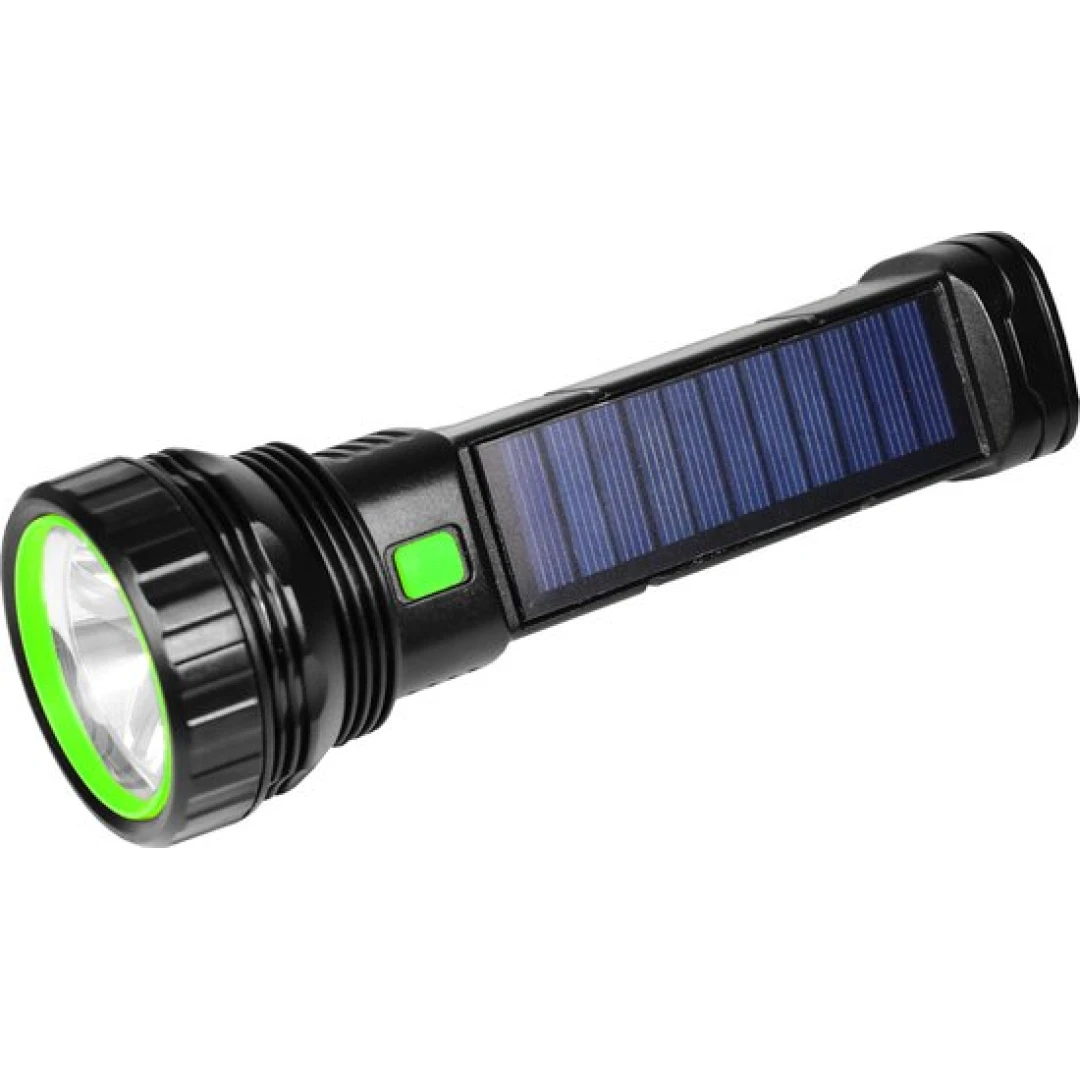 POWERplus Snake Solar LED zaklamp met ingebouwd LED leeslicht en powerbank - Nood zaklamp - Camping - Zonne energie - Lichtgewicht - Afbeelding 6