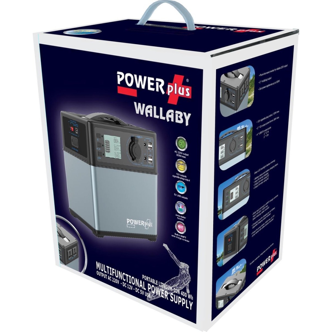 POWERplus Wallaby Portable Powerstation 400Wh - Noodstroomvoeding - Afbeelding 3