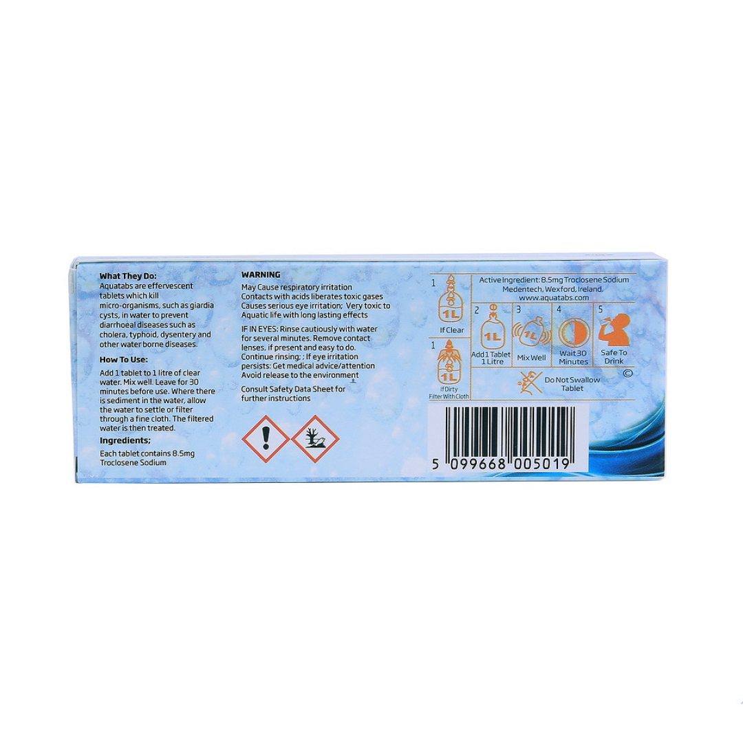 Aquatabs waterzuiveringstabletten (1 x 50 stuks) BCB - Afbeelding 3