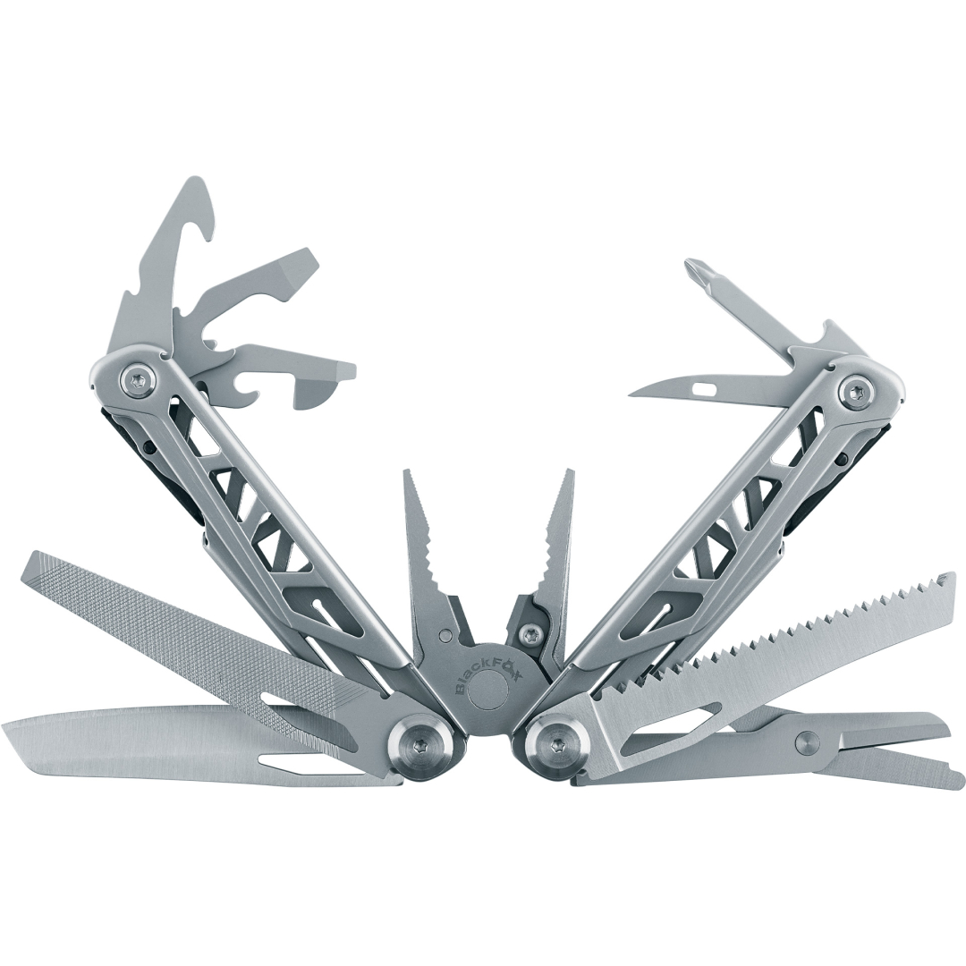 Blackfox Multitool Satin - RVS met Nylon Pouch - Afbeelding 4