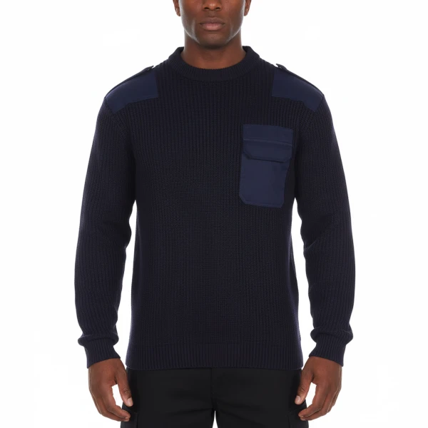 Security Commando trui | Acryl | Diverse kleuren - Blauw, M