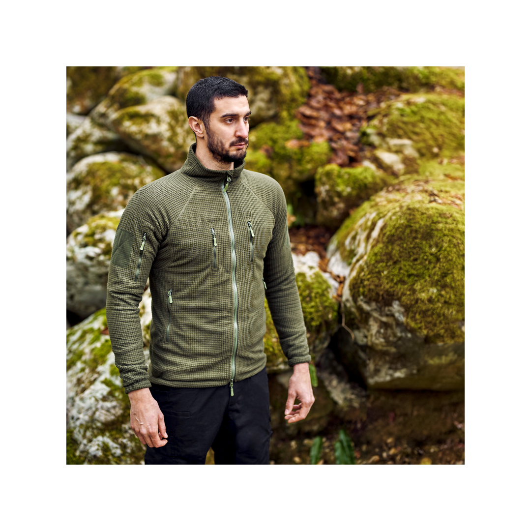 Fleece Jas Eagle met Rits - Slim Fit - Defcon5 - Afbeelding 6