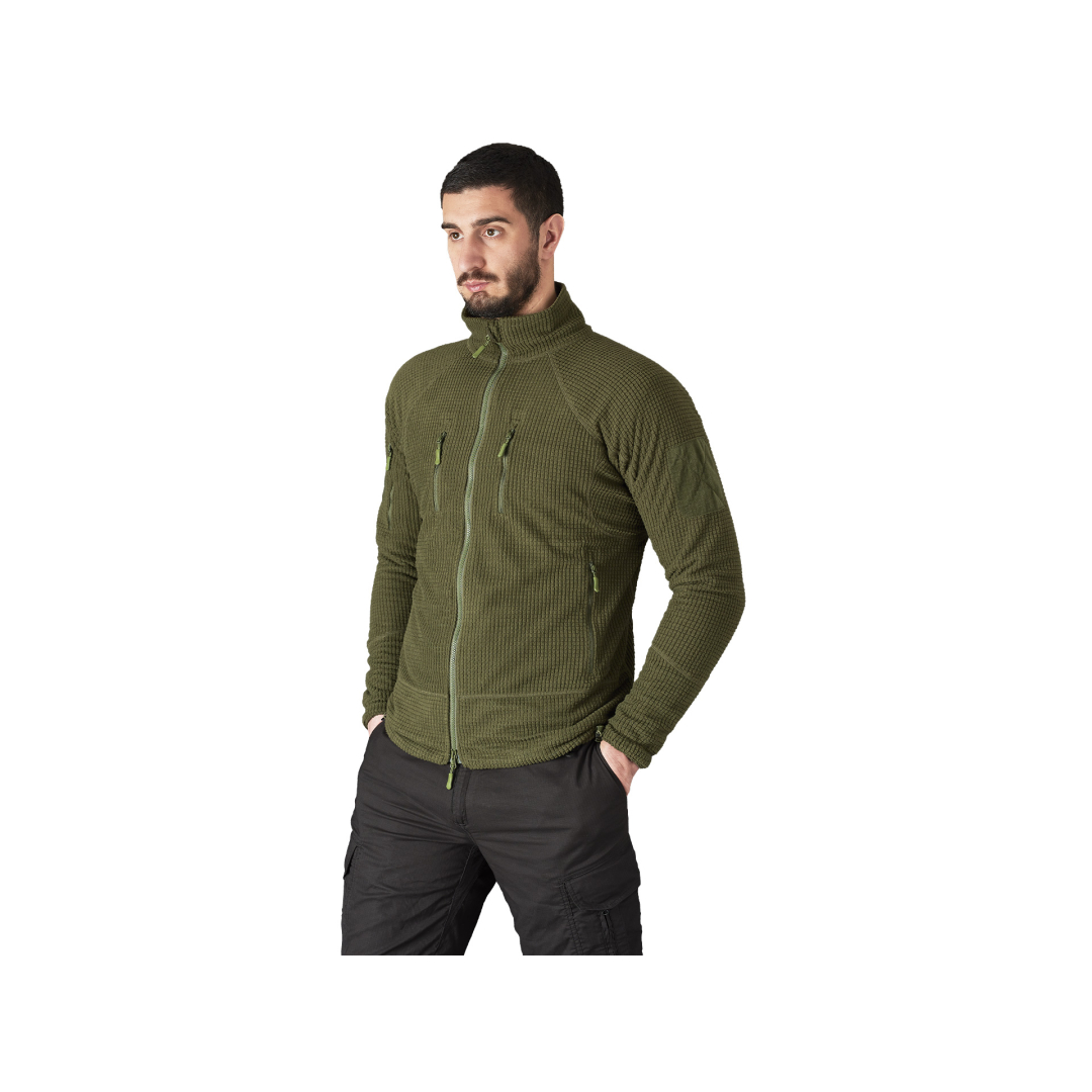 Fleece Jas Eagle met Rits - Slim Fit - Defcon5 - Afbeelding 4