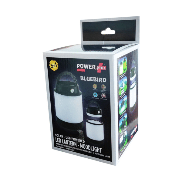 POWERplus Bluebird USB Oplaadbare Lantaarn | Zaklamp & Campinglamp LED | Wit licht & Moodlight