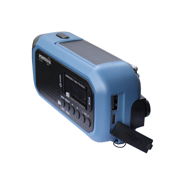 Noodradio Solar & Dynamo met DAB+ FM, Powerbank, Zaklamp & SOS Alarm - Afbeelding 4