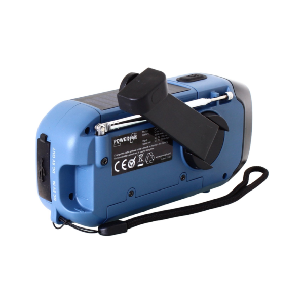 Noodradio Solar & Dynamo met DAB+ FM, Powerbank, Zaklamp & SOS Alarm - Afbeelding 3