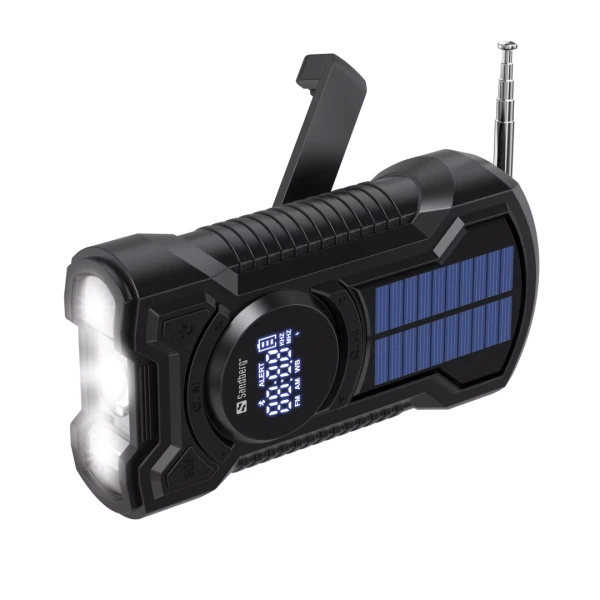 Opwindbare Radio met 5000mAh Powerbank – All-in-1 Noodradio | Sandberg Active