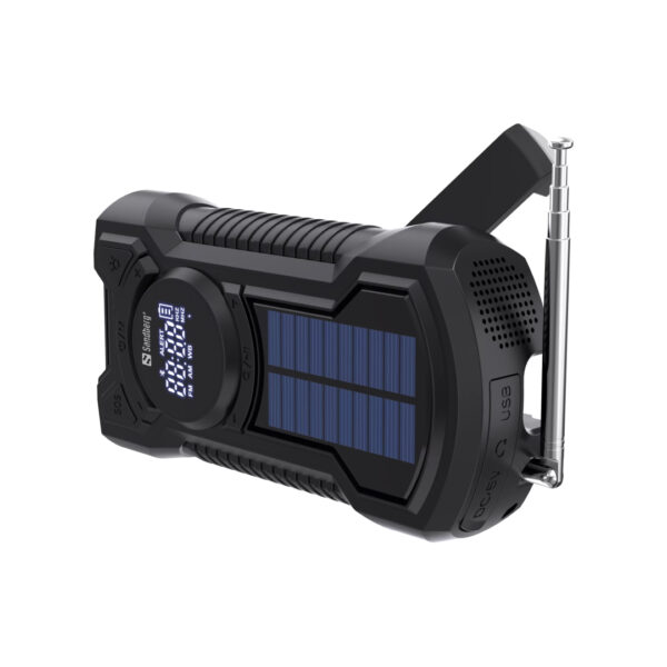Opwindbare Radio met 5000mAh Powerbank – All-in-1 Noodradio | Sandberg Active - Afbeelding 3