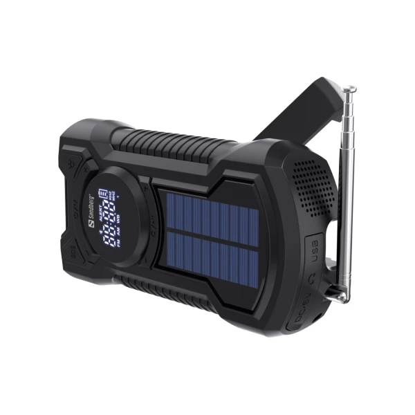 Opwindbare Radio met 5000mAh Powerbank – All-in-1 Noodradio | Sandberg Active