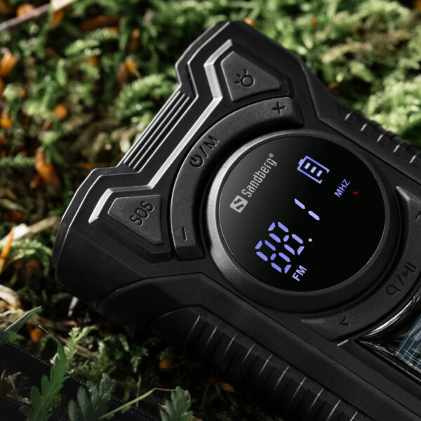 Opwindbare Radio met 5000mAh Powerbank – All-in-1 Noodradio | Sandberg Active - Afbeelding 6