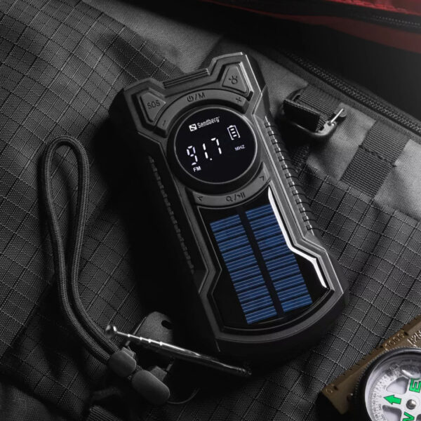 Opwindbare Radio met 5000mAh Powerbank – All-in-1 Noodradio | Sandberg Active - Afbeelding 7