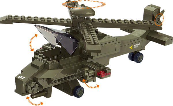 Gevechts helikopter M38-B0298 Sluban Groen - Afbeelding 2