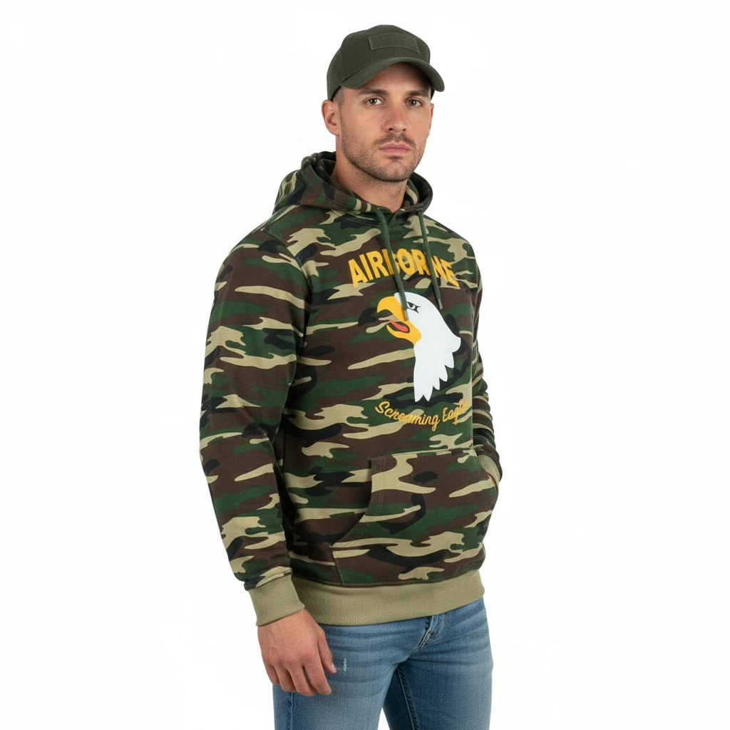 Hoodie 101st Airborne camo